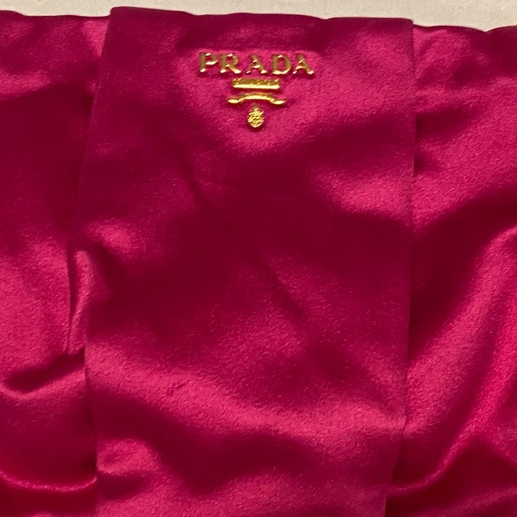 Prada Wristlet - Satin Fuchsia Pink - Like New Condition - Picture 2 of 9